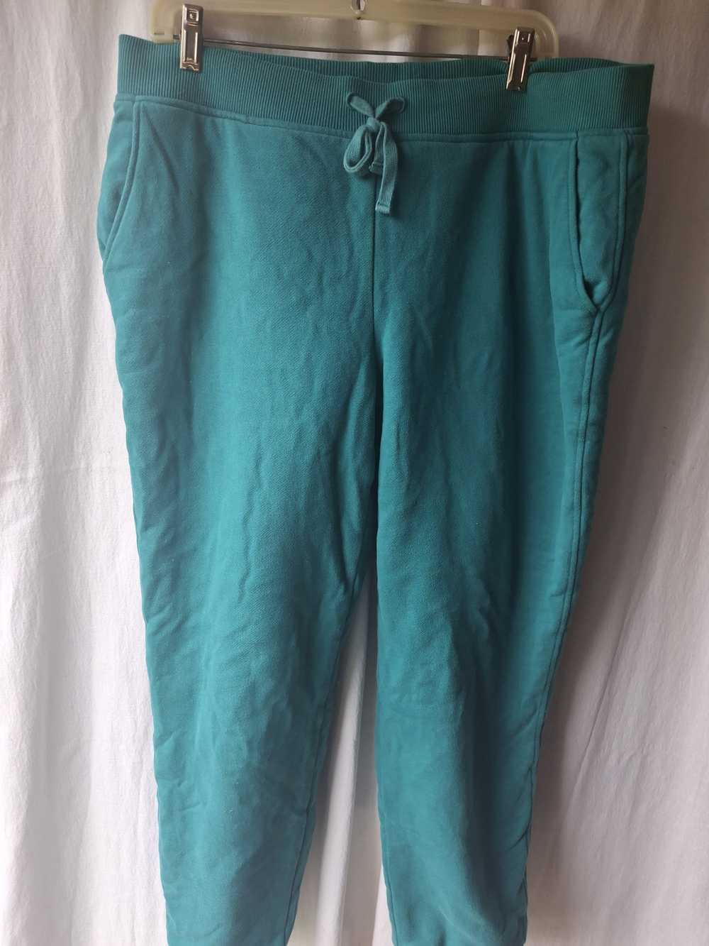 Men's Teal Drawstring Fleece Lined Jogger Pants